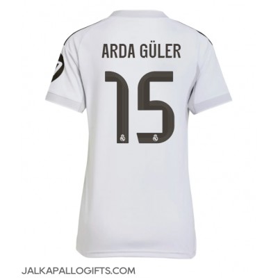 Real Madrid Arda Guler #15 Kotipaita Naiset 2025-26 Lyhythihainen Real Madrid Arda Guler #15 Kotipaita Naiset 2025-26 Lyhythihainen